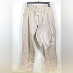 NWT Octopus Long Side Jogger Pant Beige Size XL